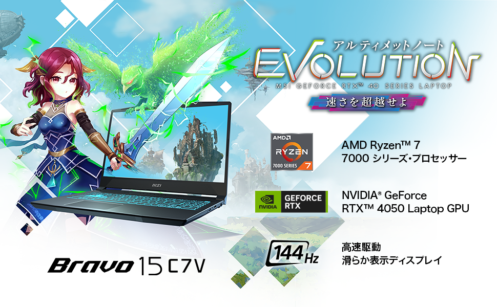 ゲーマー心を刺激するスケルトンキー！「Bravo-15-C7VE-3403JP」は ...