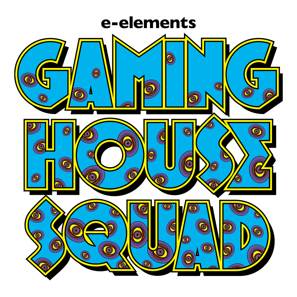 E Elements Gaming House Squad 世界 的アーティスト田名網敬一による番組ロゴを初解禁 E Elements イーエレメンツ